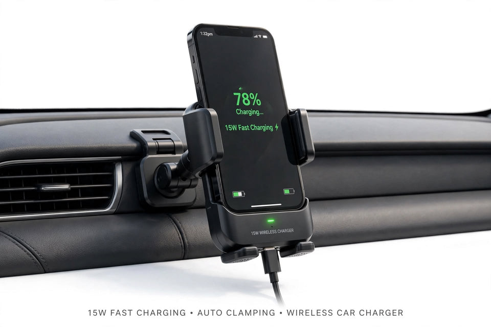 Auto Clamping Wireless Car Charger