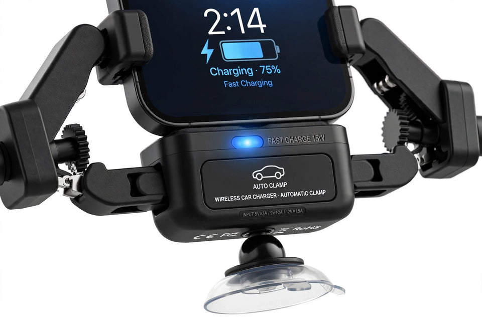 Auto Clamping Wireless Car Charger